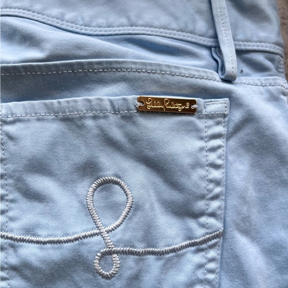 Lily Pulitzer Worth Skinny Pant Light Blue Size 4 - Picture 8 of 10